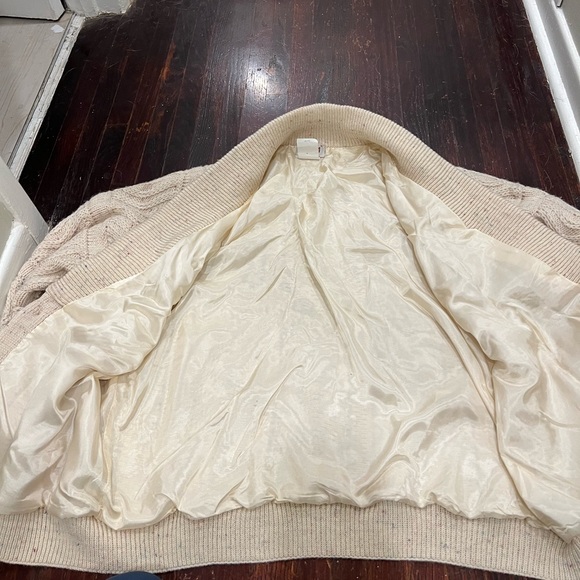 Tundra beige colourful speckled wool button up THICK cardigan - Picture 8 of 13